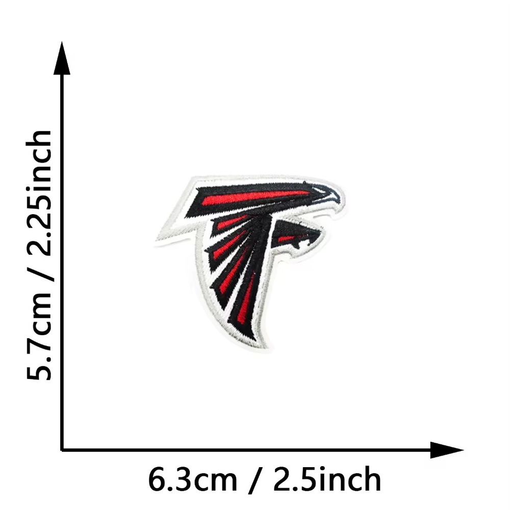 Atlanta Falcons NFL Patches DIY Football All Teams Embroidered Georgia Tua